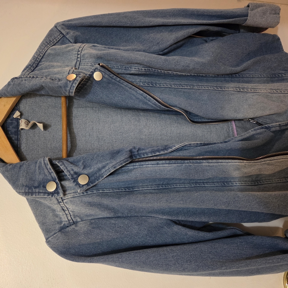 Anthropologie Light Blue Jean Jacket